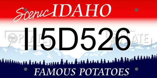 II5D526 Idaho License Plate