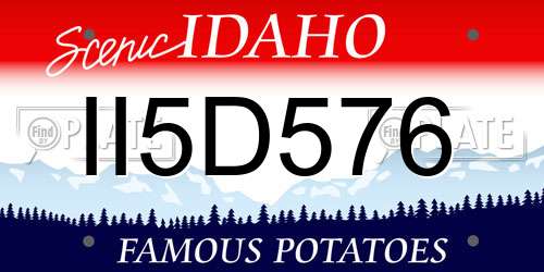 II5D576 Idaho License Plate