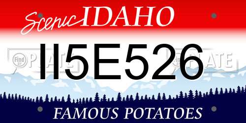 II5E526 Idaho License Plate