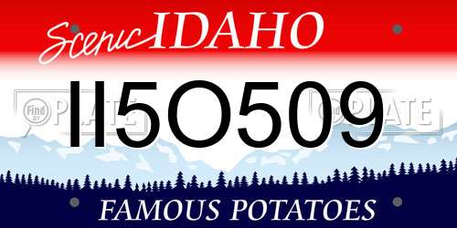 II5O509 Idaho License Plate