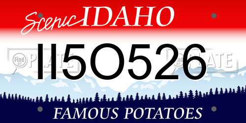 II5O526 Idaho License Plate