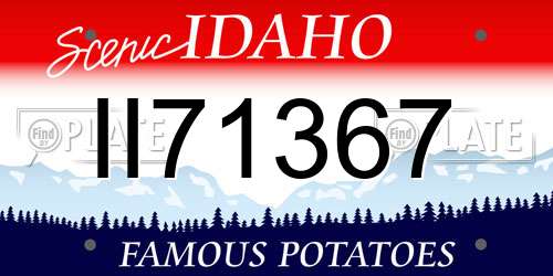 II71367 Idaho License Plate