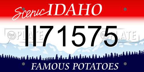 II71575 Idaho License Plate