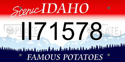 II71578 Idaho License Plate