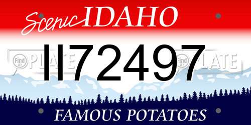 II72497 Idaho License Plate