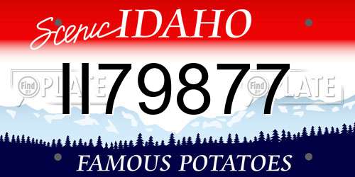 II79877 Idaho License Plate