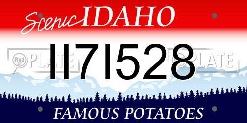 II7I528 Idaho License Plate