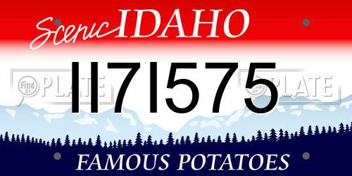 II7I575 Idaho License Plate