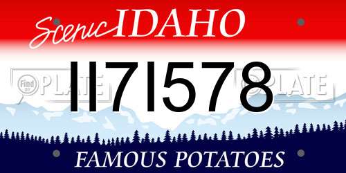 II7I578 Idaho License Plate