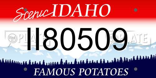 II80509 Idaho License Plate