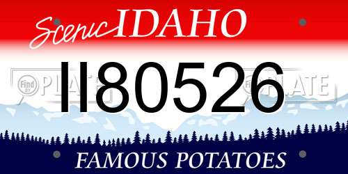 II80526 Idaho License Plate