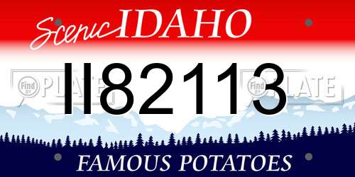 II82113 Idaho License Plate
