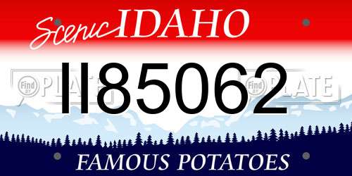 II85062 Idaho License Plate