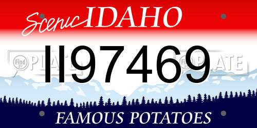II97469 Idaho License Plate