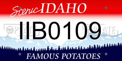 IIB0109 Idaho License Plate