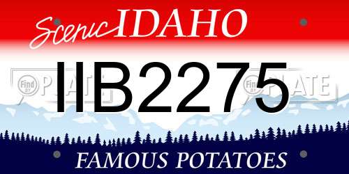 IIB2275 Idaho License Plate