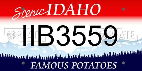 IIB3559 Idaho License Plate
