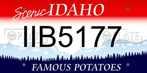 IIB5177 Idaho License Plate