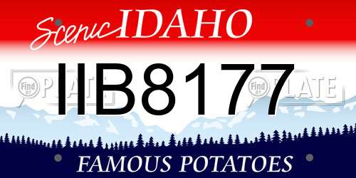 IIB8177 Idaho License Plate