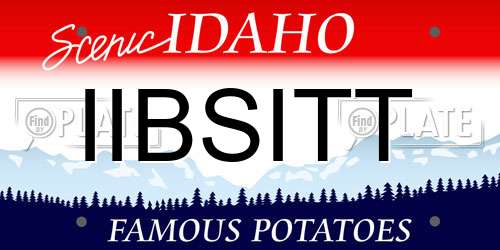 IIBSITT Idaho License Plate