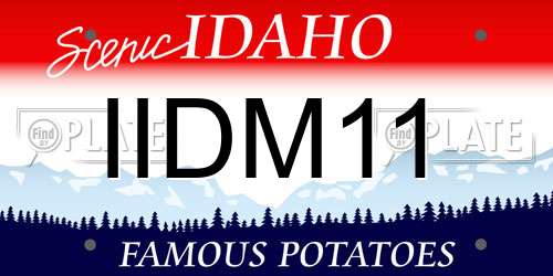 IIDM11 Idaho License Plate