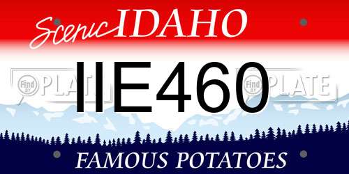 IIE460 Idaho License Plate