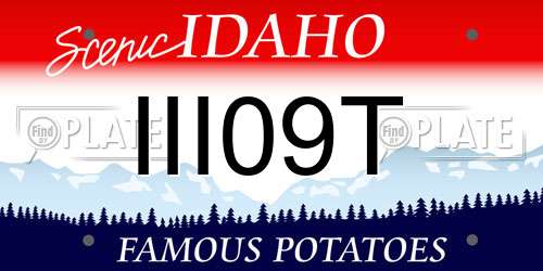 III09T Idaho License Plate