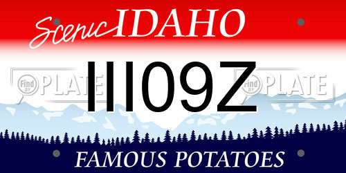 III09Z Idaho License Plate