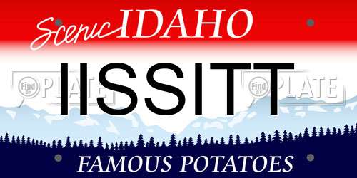 IISSITT Idaho License Plate