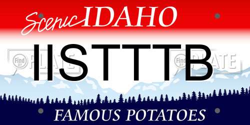 IISTTTB Idaho License Plate