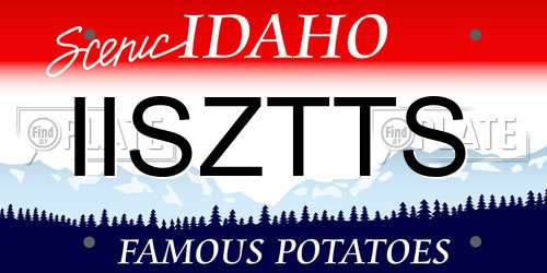 IISZTTS Idaho License Plate