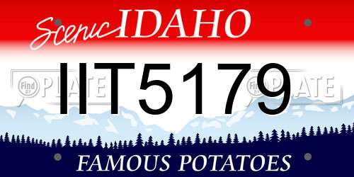 IIT5179 Idaho License Plate