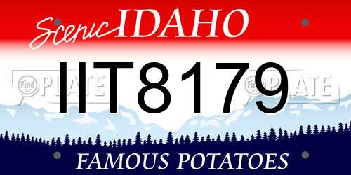 IIT8179 Idaho License Plate
