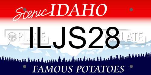 ILJS28 Idaho License Plate