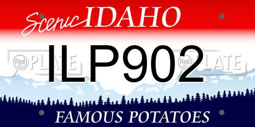 ILP902 Idaho License Plate