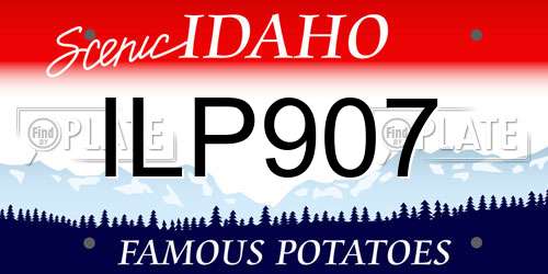 ILP907 Idaho License Plate