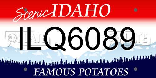 ILQ6089 Idaho License Plate