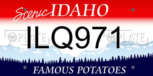 ILQ971 Idaho License Plate