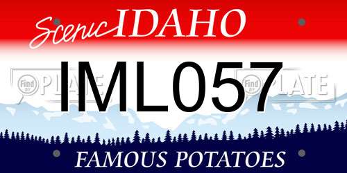 IML057 Idaho License Plate