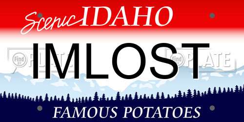 IMLOST Idaho License Plate