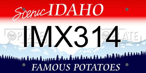 IMX314 Idaho License Plate