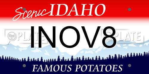INOV8 Idaho License Plate