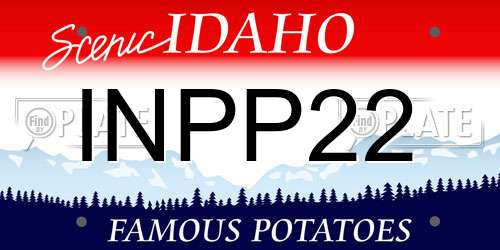 INPP22 Idaho License Plate
