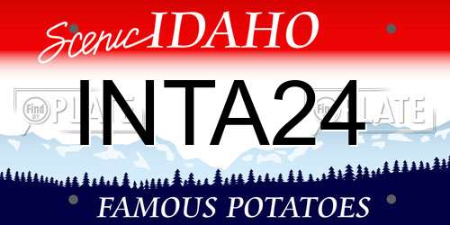 INTA24 Idaho License Plate