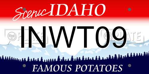 INWT09 Idaho License Plate