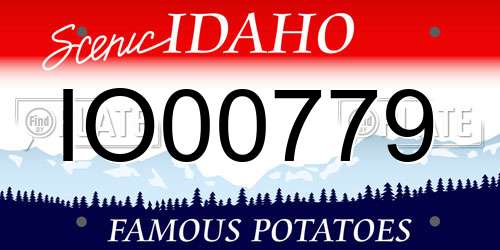 IO00779 Idaho License Plate