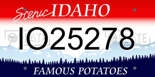 IO25278 Idaho License Plate
