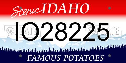 IO28225 Idaho License Plate