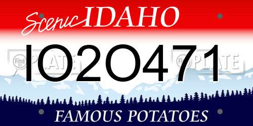 IO2O471 Idaho License Plate