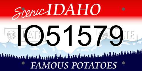 IO51579 Idaho License Plate